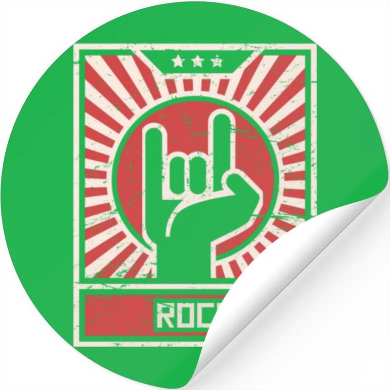 Rock | Punk Rock Propaganda Poster — Autocollants et stickers