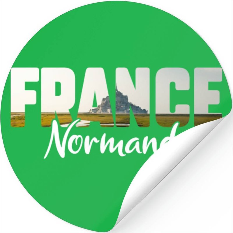 France Normandy, Travel France — Stickers & Decals