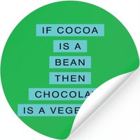 Chocolate Is A Vegetable Vegetable Fruit Gift — Autocollants et stickers