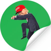 Dancing President Trump Usa Funny — Autocollants et stickers