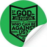 Romans 8 31 Christian Jesus Bible God — Autocollants et stickers