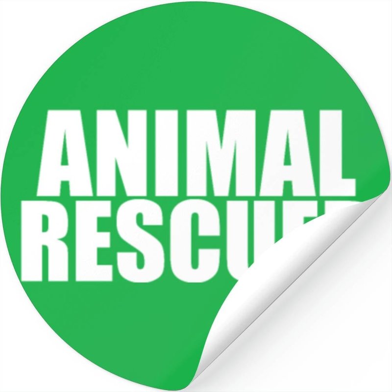 Animal Rescuer Animal Lover Advocate — Stickers & Decals