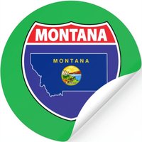 Montana Flag Hwy Sign