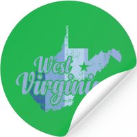 West Virgina State Outline Map Usa — Stickers & Decals