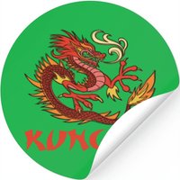 Kung Fu Dragon, Gift Kung Fu Dragon — Stickers & Decals