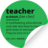 Funny Teacher Definition — Stickers & Decals