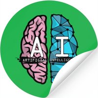 Ai Nerd Artificial Intelligence Brain — Stickers & Decals