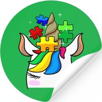 Funny Unicorn Autism Awareness Puzzle Pieces Gift