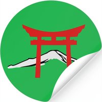 Mt. Fuji With Torri — Autocollants et stickers