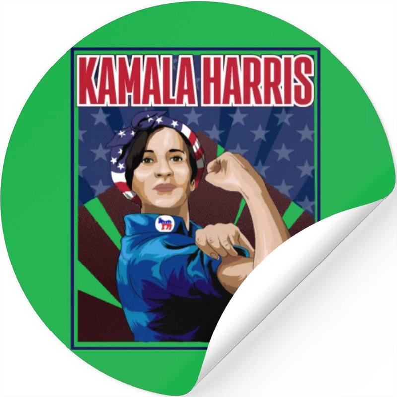 Kamala Harris Usa Flag Kamala Strong Woman — Autocollants et stickers
