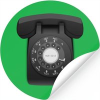 Rotary Phone (black) — Autocollants et stickers