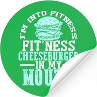 Fitness Cheesburger — Autocollants et stickers