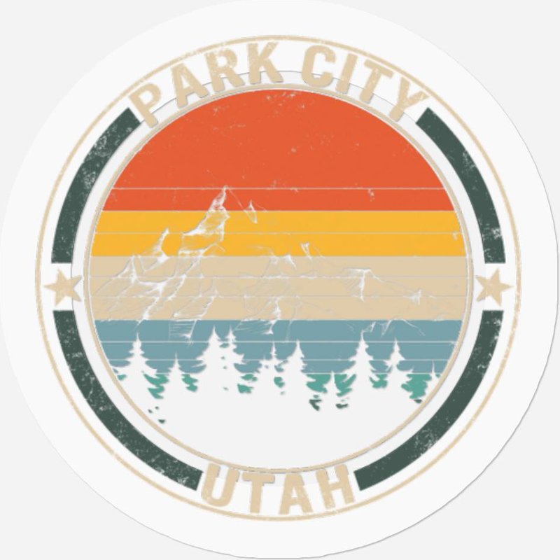 Park City Utah Stickers, Park City Snowboarding — Autocollants et stickers
