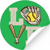 Softball Player Gift For Competitors — Autocollants et stickers