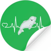White Beluga Whale Heartbeat Ocean Animal Gift