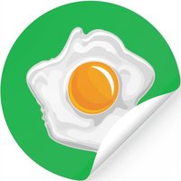 Egg Yolk Halloween Costume — Autocollants et stickers