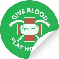 Hockey - Give Blood Play Hockey — Autocollants et stickers