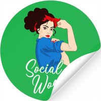 Social Worker Girl, Social Worker — Autocollants et stickers