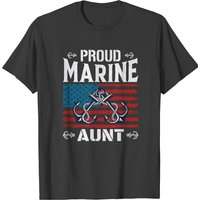 Marine Aunt Proud Marine Aunt United States Of America Military T-shirts — Mens T Shirts