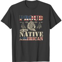 Proud To Be Native American Heart T-shirt