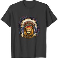 Native Indian Lion Native American Indian Lion Lovers 421 T-shirts — T-shirts pour hommes