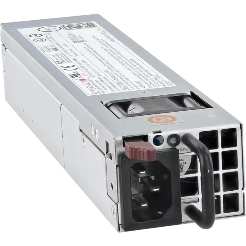 Supermicro PWS-606P-1R | 600-Watts 100-240V AC 50-60Hz 80-Plus Platinum Redundant Power Supply for SC842 Chassis — Blocs d'alimentation