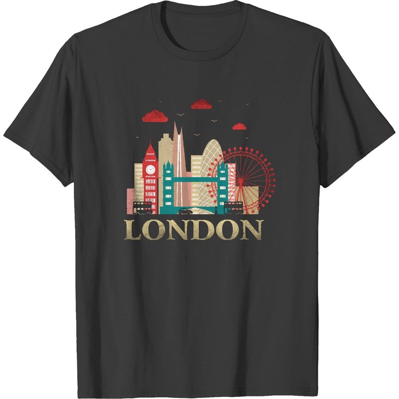 London Souvenir London Souvenir City Vintage British U K T-shirts
