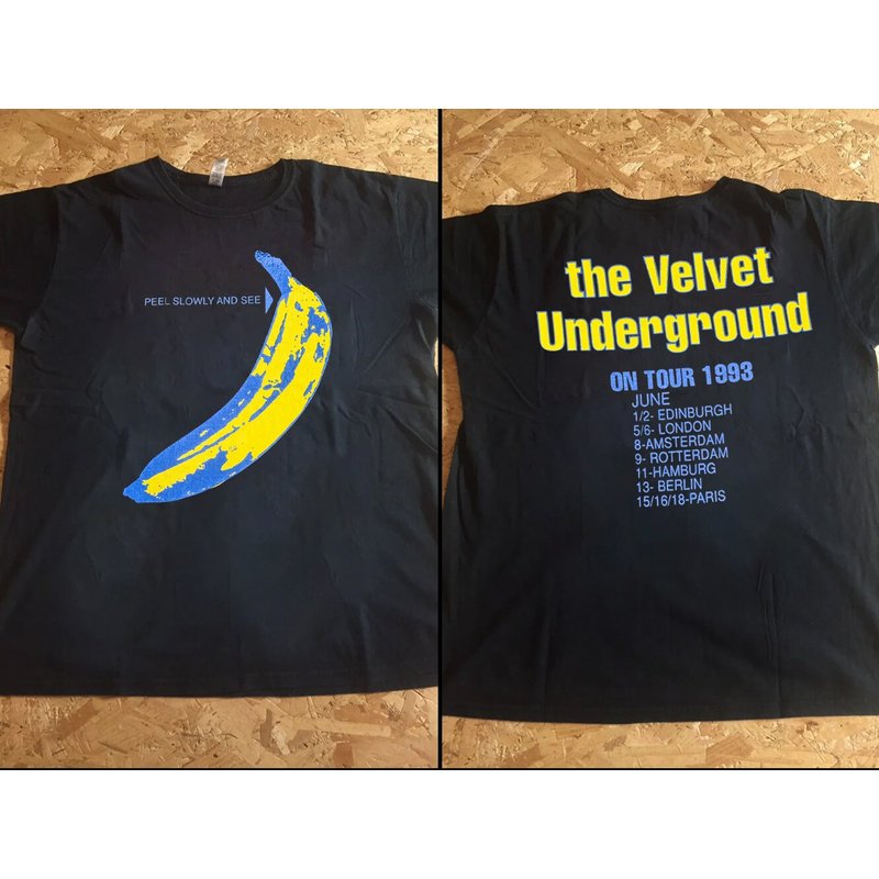 Vintage 1993 The Velvet Underground Peel Slowly And See T-shirt — Mens T Shirts