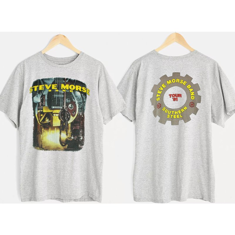 Vintage Steve Morse Band Tour '91 Southern Steel T-shirt — Mens T Shirts