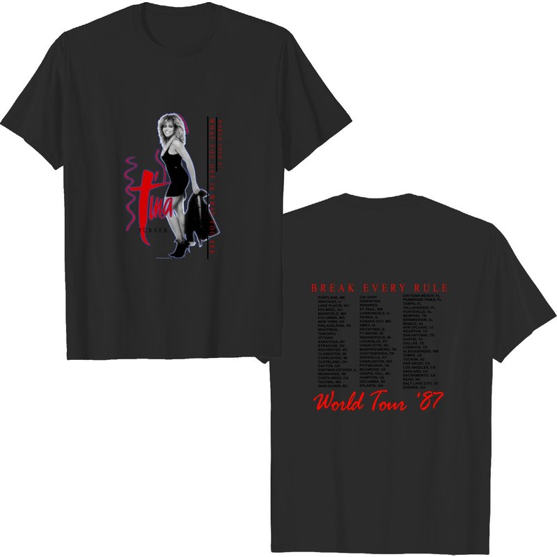 Vintage Tina Turner Concert 1987 Break Every Rule World Tour Shirt