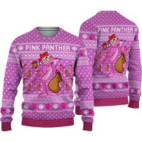 3d Pink Panther Christmas Ugly Sweater