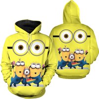 3d Hoodie Minion — Sweats à capuche pour hommes