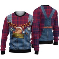 The Polar Express Ticket Reindeer Ugly Sweater