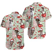 German Shorthaired Pointer Christmas Hawaiian Shirt