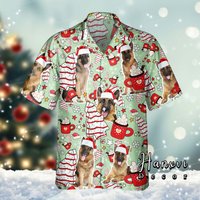 German Shepherd Dog Christmas Hawaiian Shirt