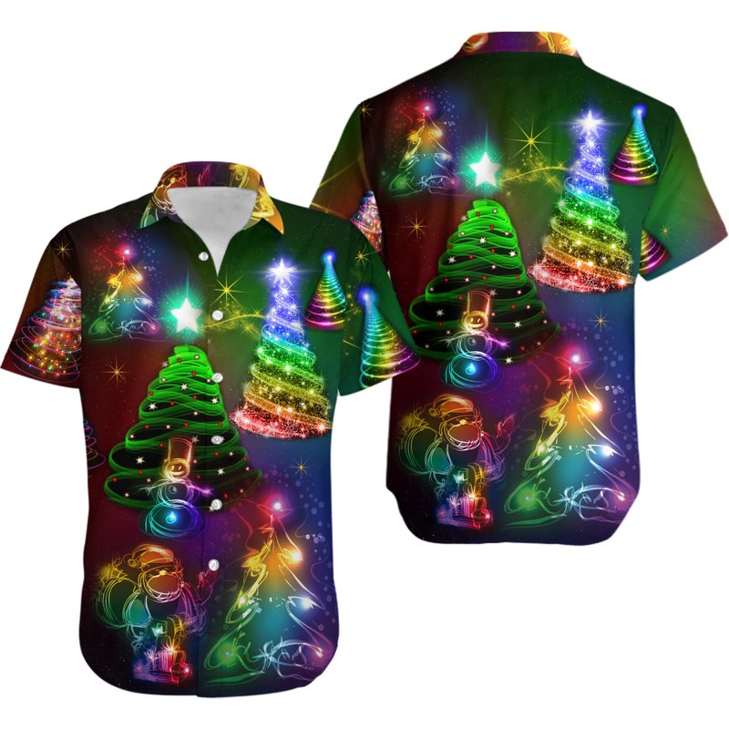 Christmas Hawaiian Shirt — Chemises décontractées pour hommes