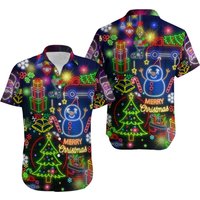 Christmas Bright Neon Lighting Hawaiian Shirt