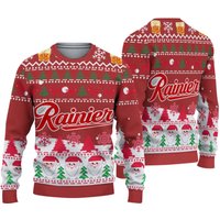 3d Rainier Ugly Sweater Beer Drinking Christmas