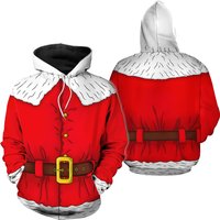 Santa Claus Costume Christmas 3d Hoodie — Sweats à capuche pour hommes