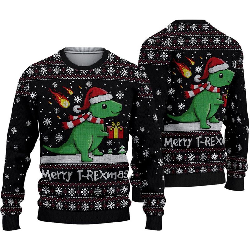 Christmas Merry T-rexmas Sweater — Chandails pour hommes