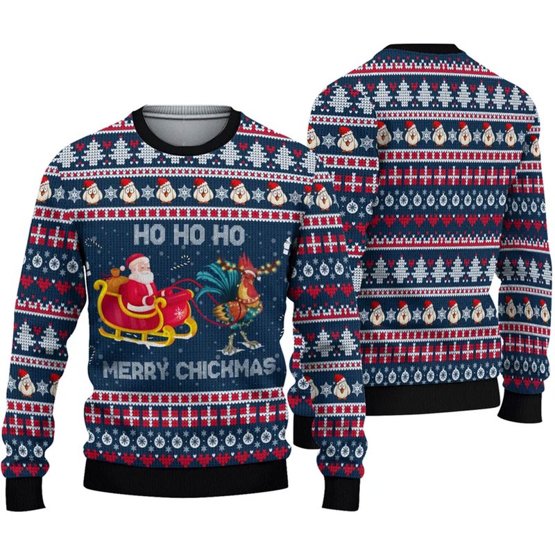 Rooster Christmas Sweater — Chandails pour hommes