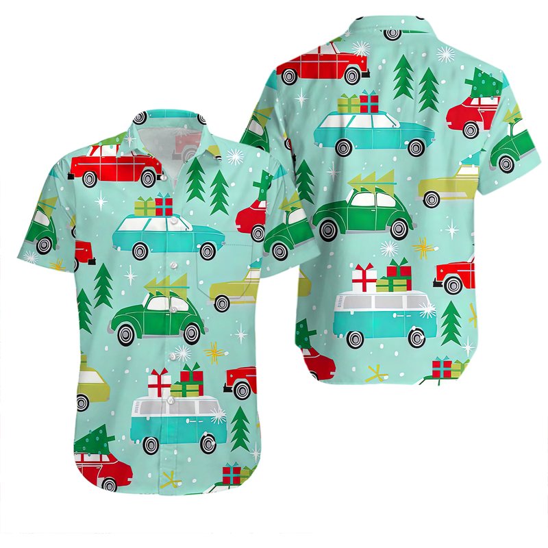 Unisex Christmas Hawaiian Shirt — Chemises décontractées pour hommes