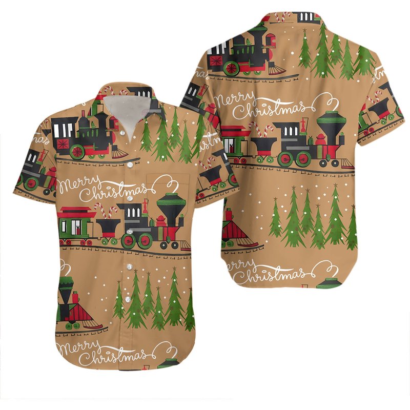 Unisex Christmas Hawaiian Shirt — Chemises décontractées pour hommes