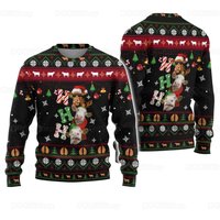 Cow Print Ugly Christmas Sweater For Women