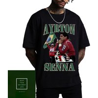 Ayrton Senna Legend 80s Vintage Graphic Unisex Rap T-shirt