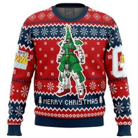 Gundam Ugly Knitted Christmas Sweatshirt, Gundam Xmas 3d Sweater