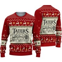 Taters Potatoes Lord Of The Rings Ugly Knitted Christmas Sweatshirt