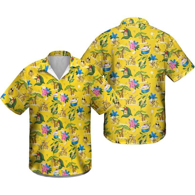 Bananas & Blow Funny Cool Hawaiian Shirt, Summer — Chemises décontractées pour hommes