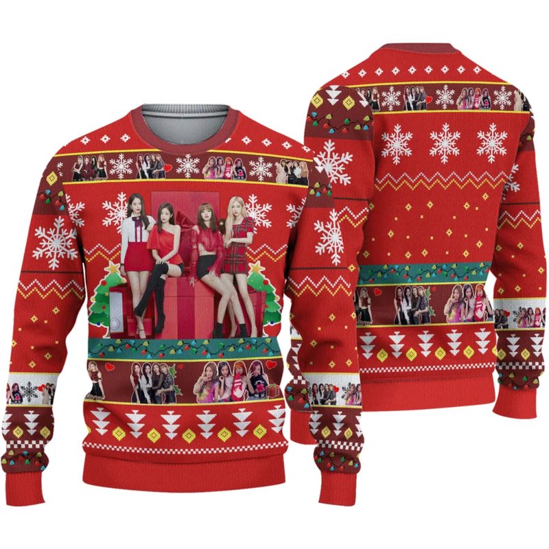 Blackpink Group Members Santa Ugly Christmas Sweater