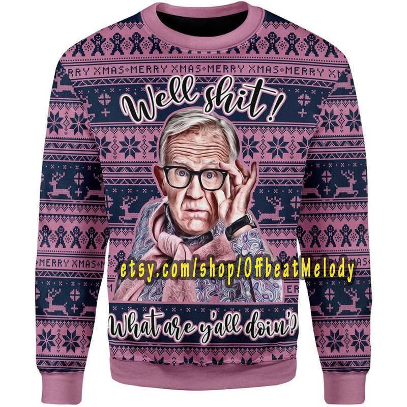 Leslie Jordan Ugly Christmas Sweater — Chandails pour hommes
